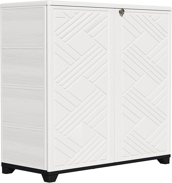 ZZM Indoor/Outdoor Storage Cabinet Waterproof, All Weather Outdoor Storage by ZZM