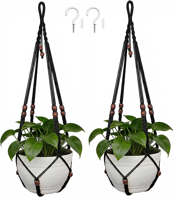 35 Inch Macrame Plant Hanger, Large by Unknown