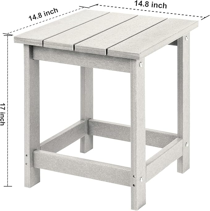 LZRS Adirondack Square Outdoor Side Table - Image 3