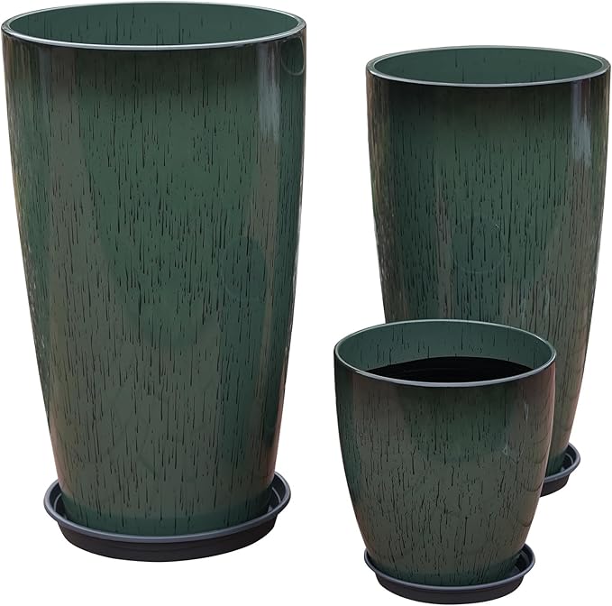 24, 11 Inch Large Plastic Planters by MinCHI257
