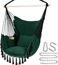 Y- STOP Hammock Chair Hanging Rope Swing, Max 500 Lbs, 2 Cushions Included by Y-STOP