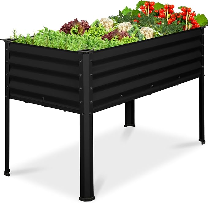 Best Choice Products 48x24x30in Galvanized Raised Garden Bed, Metal Elevated by BestChoiceProducts