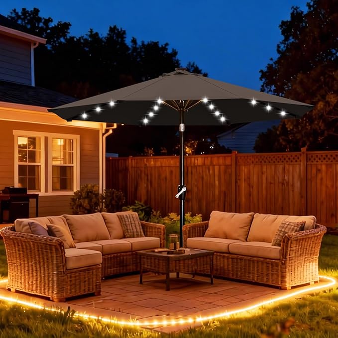 ABCCANOPY 10FT Durable Solar Led Patio Umbrellas - Image 2