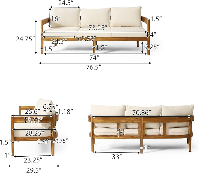 Brooklyn Outdoor 3 Seater Sofa - Image 5