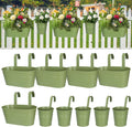 HowRU Metal Iron Flower Pots for Railing Fence Hanging Bucket Pots and Hanging by HowRU