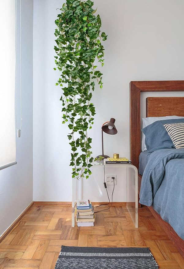 Hollyone Artificial Hanging Plants 6FT Fake Ivy Vine Faux Ivy Leaves Hanging - Image 4
