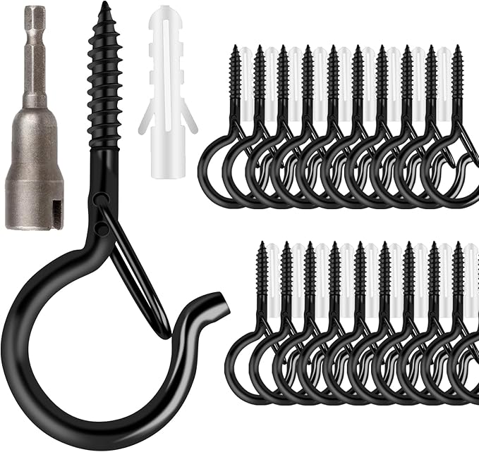 48 PCS Q-Hanger Hooks, Screw Hooks by FSAH