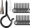 48 PCS Q-Hanger Hooks, Screw Hooks by FSAH