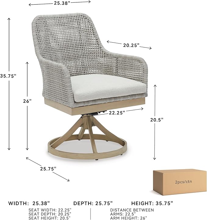 Signature Design by Ashley Seton Creek Cottage Nuvella Weather Resistant Fabric - Image 3