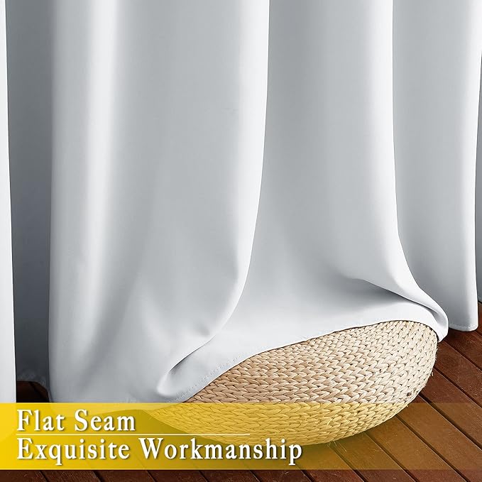 NICETOWN Patio Door Curtain Room Darkening Drapes, Grommet Light & Heat - Image 7