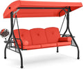 HOMREST 3 Seat Outdoor Porch Swing by HOMREST
