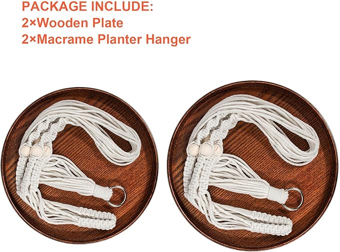 E-Know Macrame Plant Hanger - Image 3