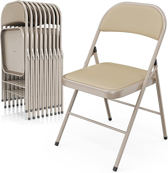 VINGLI 10 Pack Folding Chairs by VINGLI