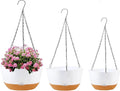 8/10/12 inch Hanging Planters for Indoor Outdoor Plants by KPUVX