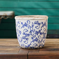 Vintage Ceramic Planter Without Drainage Hole, 6.5 Inch by TEWEIQI