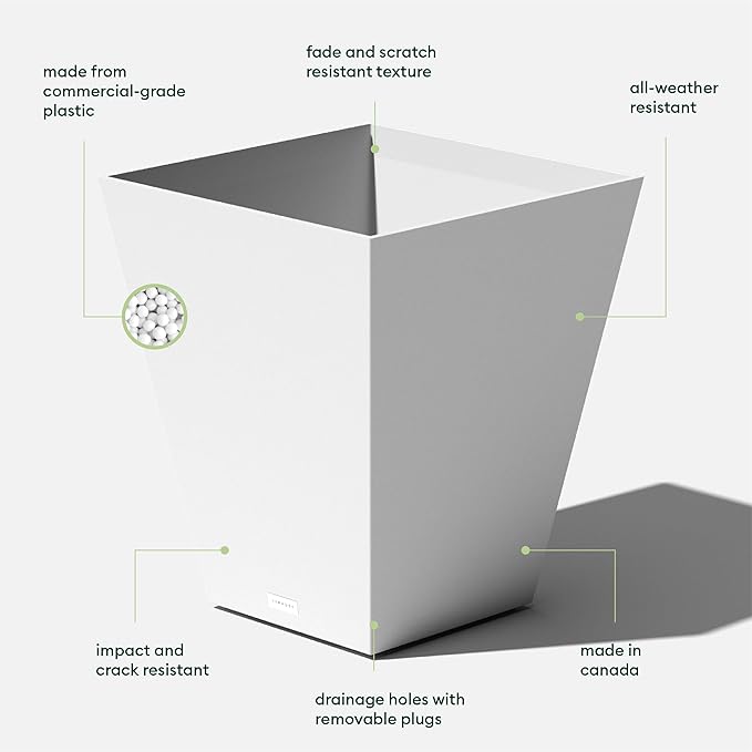 Veradek Pure Series Nobleton Plastic Planter - Image 3