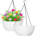 WOUSIWER 13 inch 2Pack Large Hanging Planters by WOUSIWER