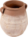 Creative Co-Op Large Orange & Whitewashed Terracotta Urn by CreativeCo-Op