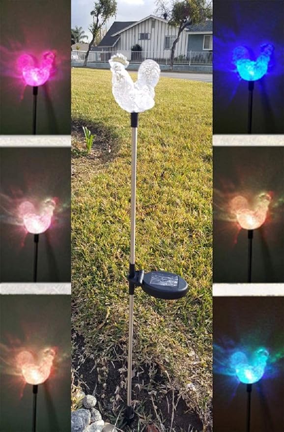Solar Garden Stake Lights with Color Changing LED or Regular White LED - Image 2