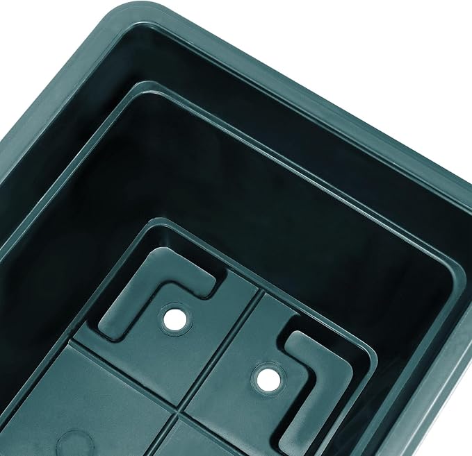JOIKIT 6 Packs 17 x 7.5 x 5.5 Inch Plastic Window Planter Boxes - Image 3