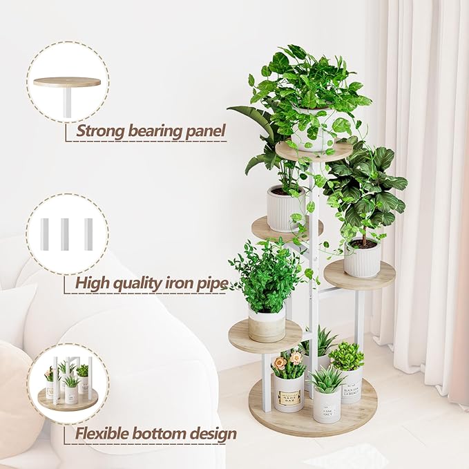 Plant Stand Indoor 5 Tier 8 Potted Multiple Flower Pot Holder - Image 4