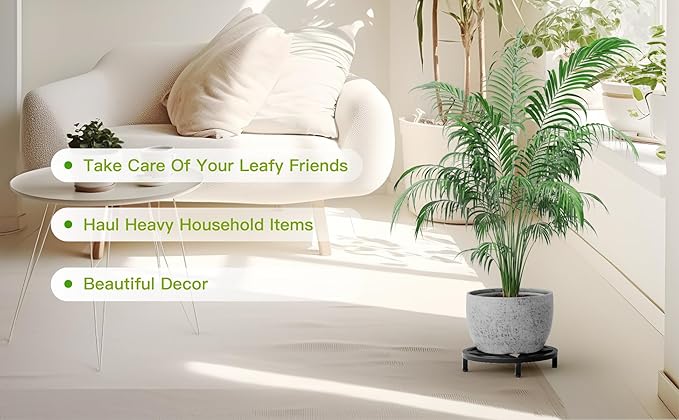 Zhongma 2 Pack 11.8" Fully Assembled Sturdy Potted Plant Stand Flower Pot - Image 5