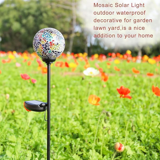 VCUTEKA Solar Path Lights Outdoor Decorative - Image 5