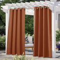 NICETOWN Patio Outdoor Waterproof Curtain, Rustproof Grommet Thermal Insulated by NICETOWN