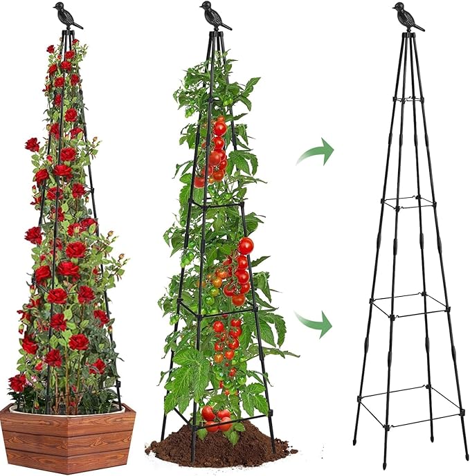 2Pack Garden Trellis for Climbing Plants Outdoor Indoor Pot 67'' Cucumber by MYMULIKEHOME