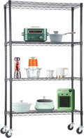 BestOffice | 4-Tier Wire Storage Shelves by BestOffice