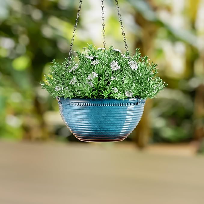 10in Hanging Planters for Indoor and Outdoor Plants, 2 Pack Hanging Planter - Image 6