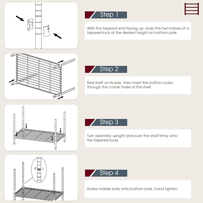 BestOffice | 6-Tier Wire Storage Shelves - Image 6
