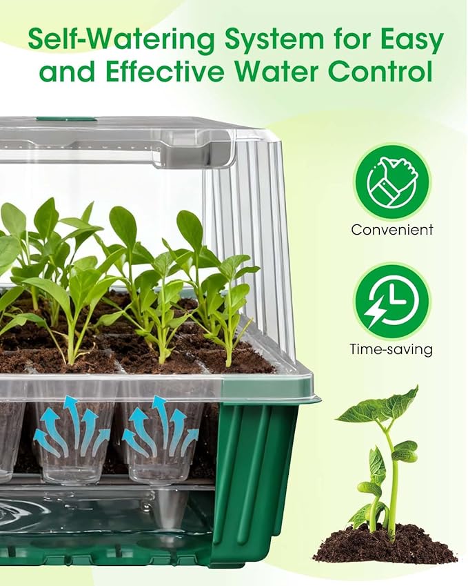 2PCS 120 Cell Self-Watering Seed Starter Tray Kit - Image 4