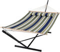 SUNCREAT Double Hammock, Extra Large Quilted Fabric Swing by SUNCREAT