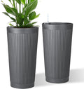 24in Tall Self-Watering Planters Set of 2 by PolarcoForgeco