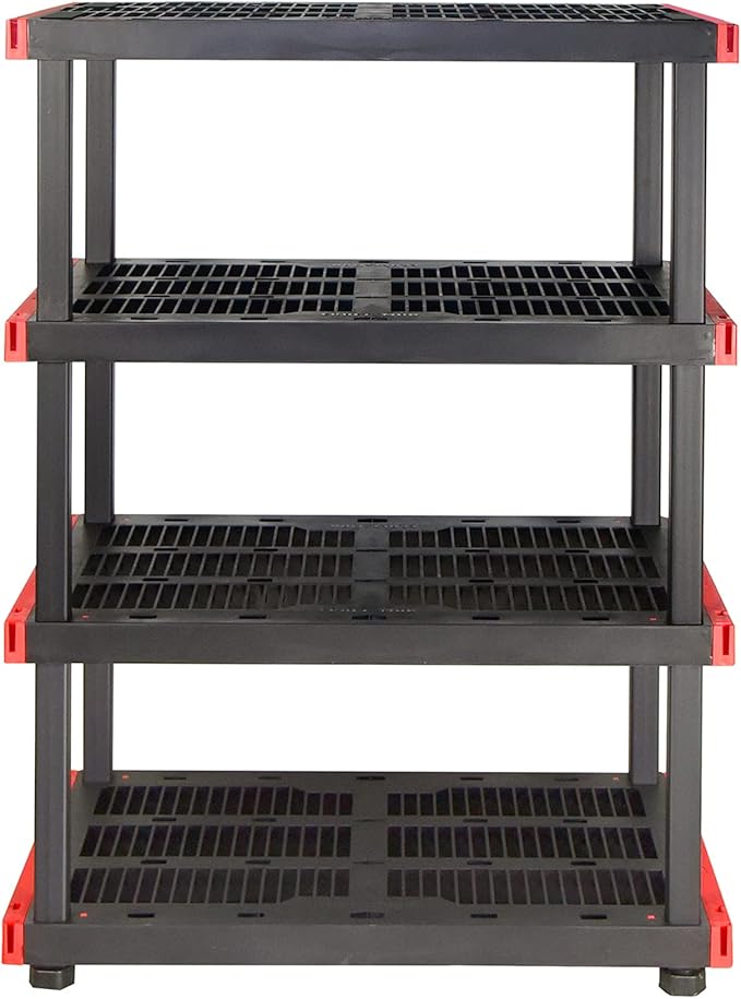 CX Craftsman 4-Tier Highly Durable Storage Rack, 4 Shleves That Support up to - Image 4