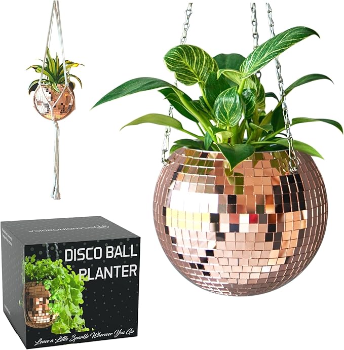 SCANDINORDICA Disco Ball Planter – Value Package: Mirror Disco Planter by SCANDINORDICA