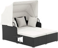 Tangkula Patio Rattan Daybed by TANGKULA