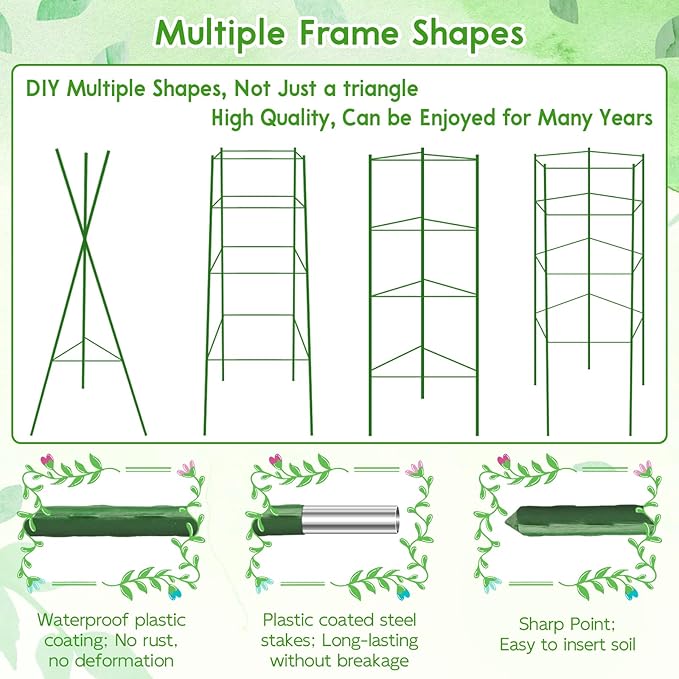 Riare 8 Pack 5.2 FT Tomato Cages - Image 5