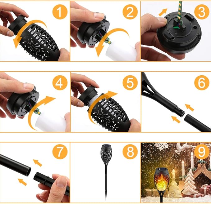 Kurifier Solar Lights Outdoor, Waterproof Solar Garden Light, Outdoor Solar - Image 7