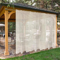 SpaceDresser Waterproof Outdoor Sheer Curtains by SpaceDresser