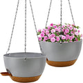 12 inch Hanging Planters for Indoor Plants, 2 Pack Self-Watering Hanging by Unknown