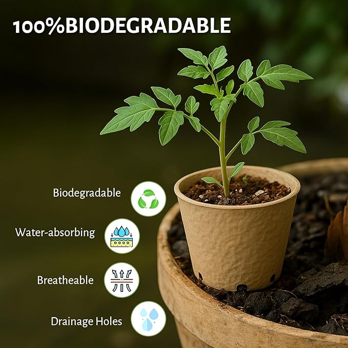 120 Packs 3.15 Inch + 4 Inch Peat Pots, Biodegradable Pots - Image 3