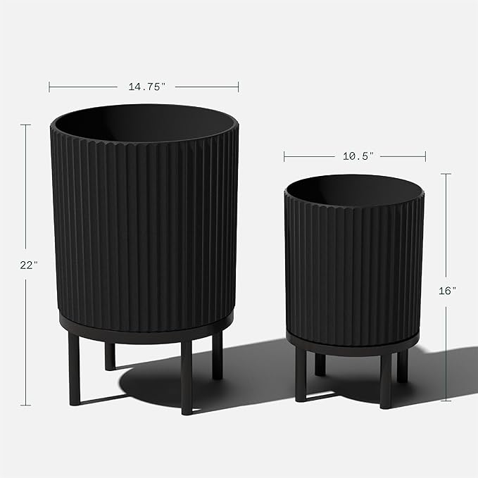 Veradek Demi Series Round Planter w/Stand - Image 3