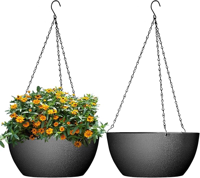 10 inch Hanging Planters for Outdoor Indoor Plants by WSMKSZ