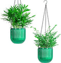 Josteve 5.2 Inch 2 Pcs Self Watering Hanging Planter Indoor Plant Pots Drainage by Josteve