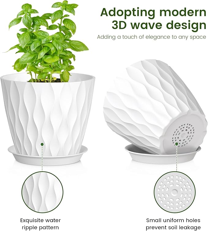 7/6.5/6/5.5/5/4.5/4 inch Plant Pots - Image 3