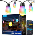 Govee S14 Bulb Outdoor String Lights 2, 96ft Smart RGBIC Warm White Patio Lights by Govee