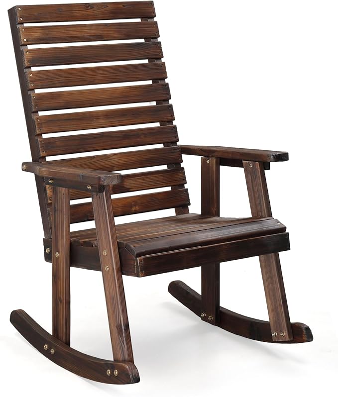 VINGLI Wooden Rocking Chair by VINGLI