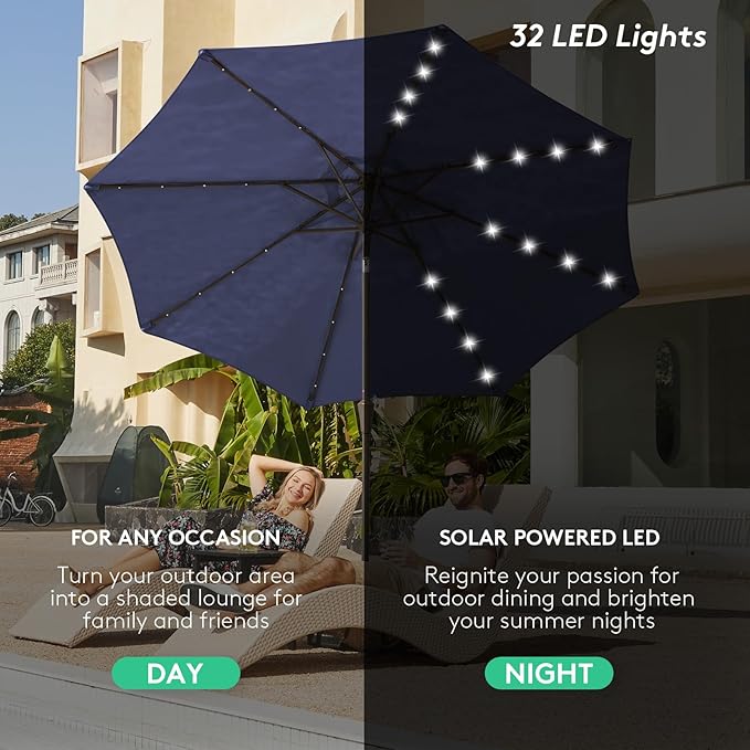 JEAREY 9FT Outdoor Patio Umbrella - Image 2